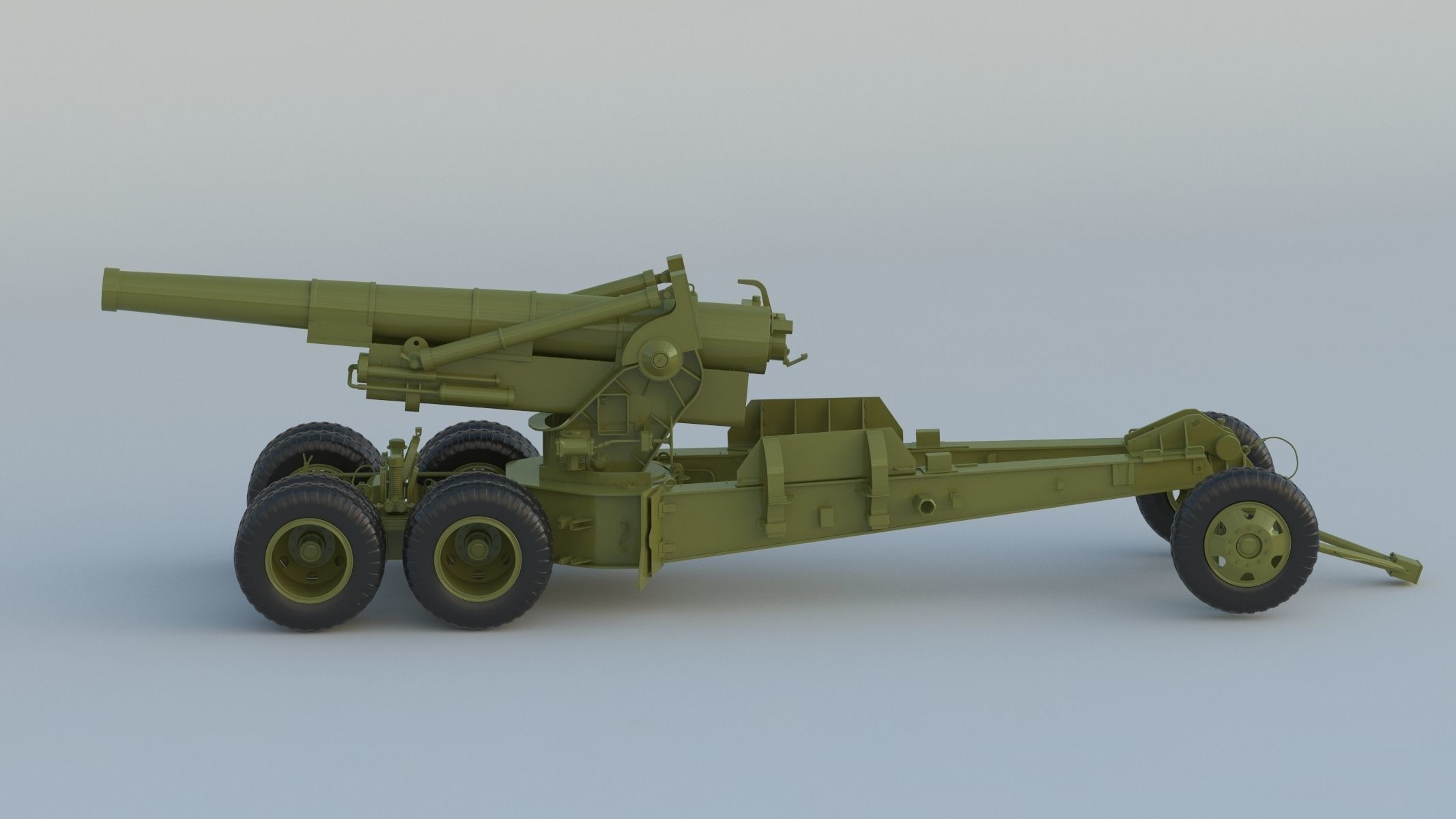 M115 Howitzer 3D model_7