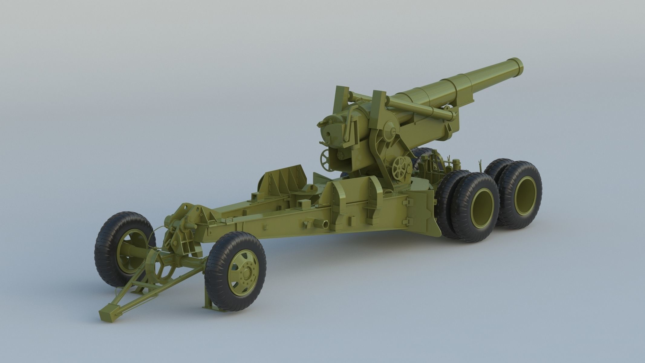 M115 Howitzer 3D model_4