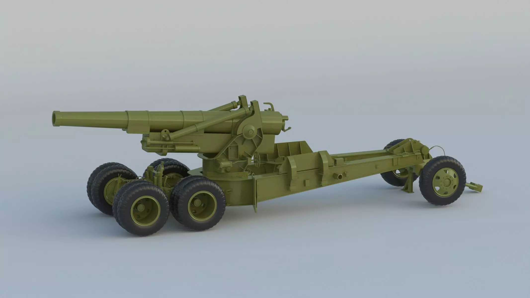 M115 Howitzer 3D model_0