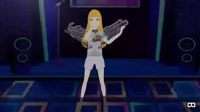 mmd model angel 3D model