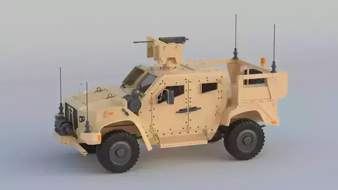 Oshkosh L-ATV in M1278 Heavy Guns Carrier 3D model