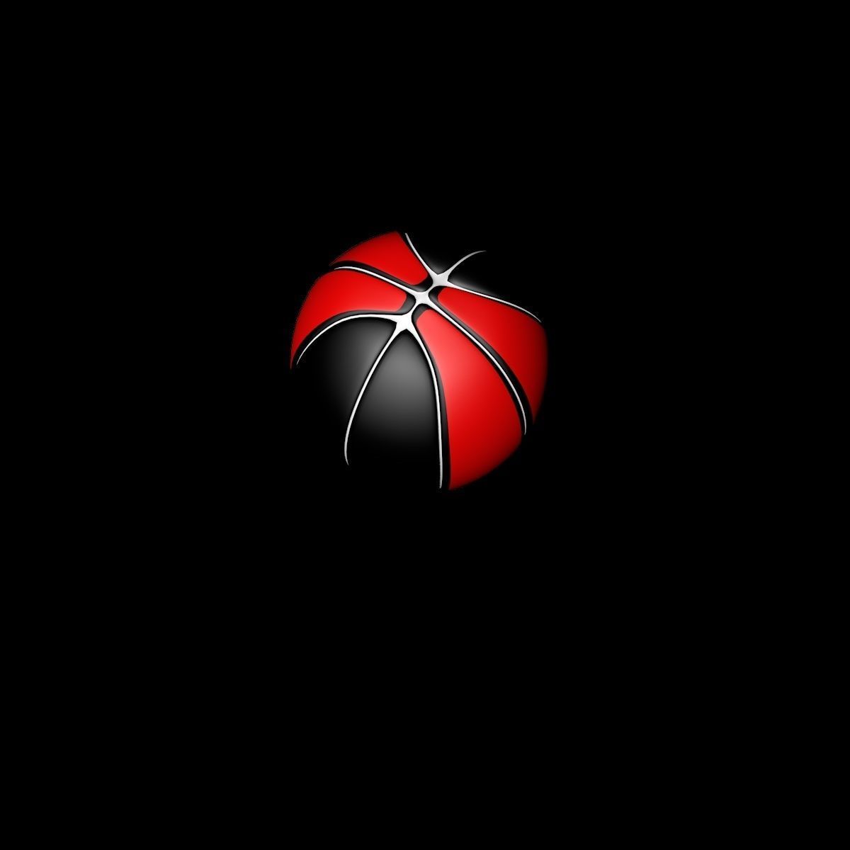 Basketball ball 3D model_1