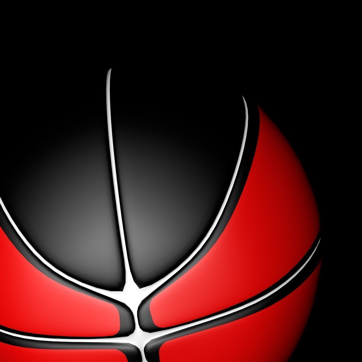 Basketball ball 3D model_4
