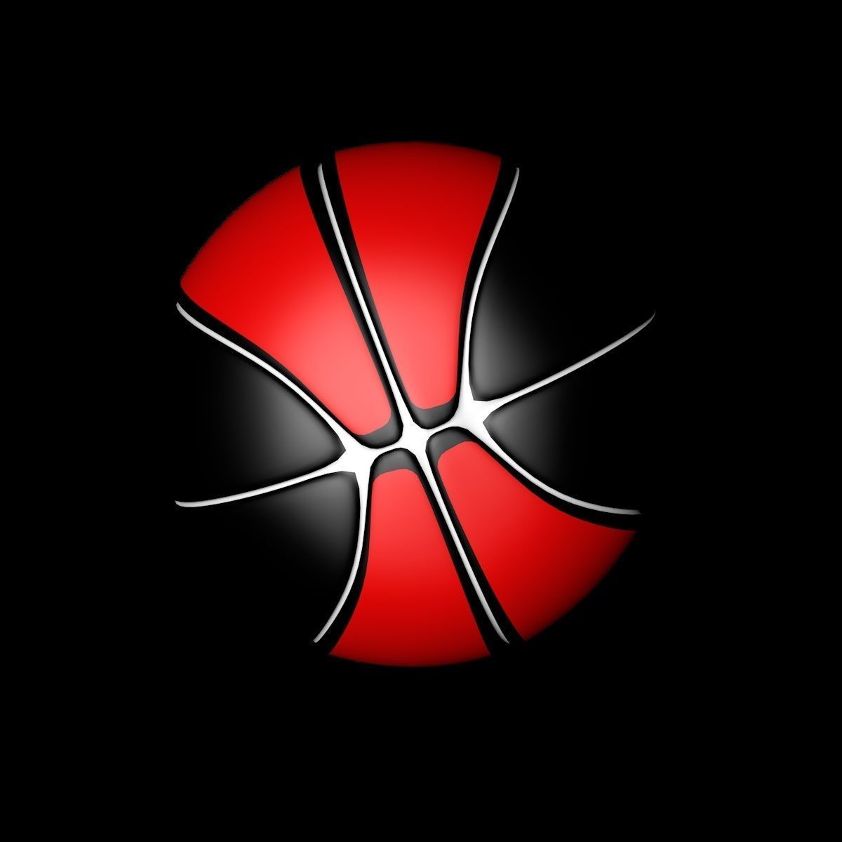 Basketball ball 3D model_11