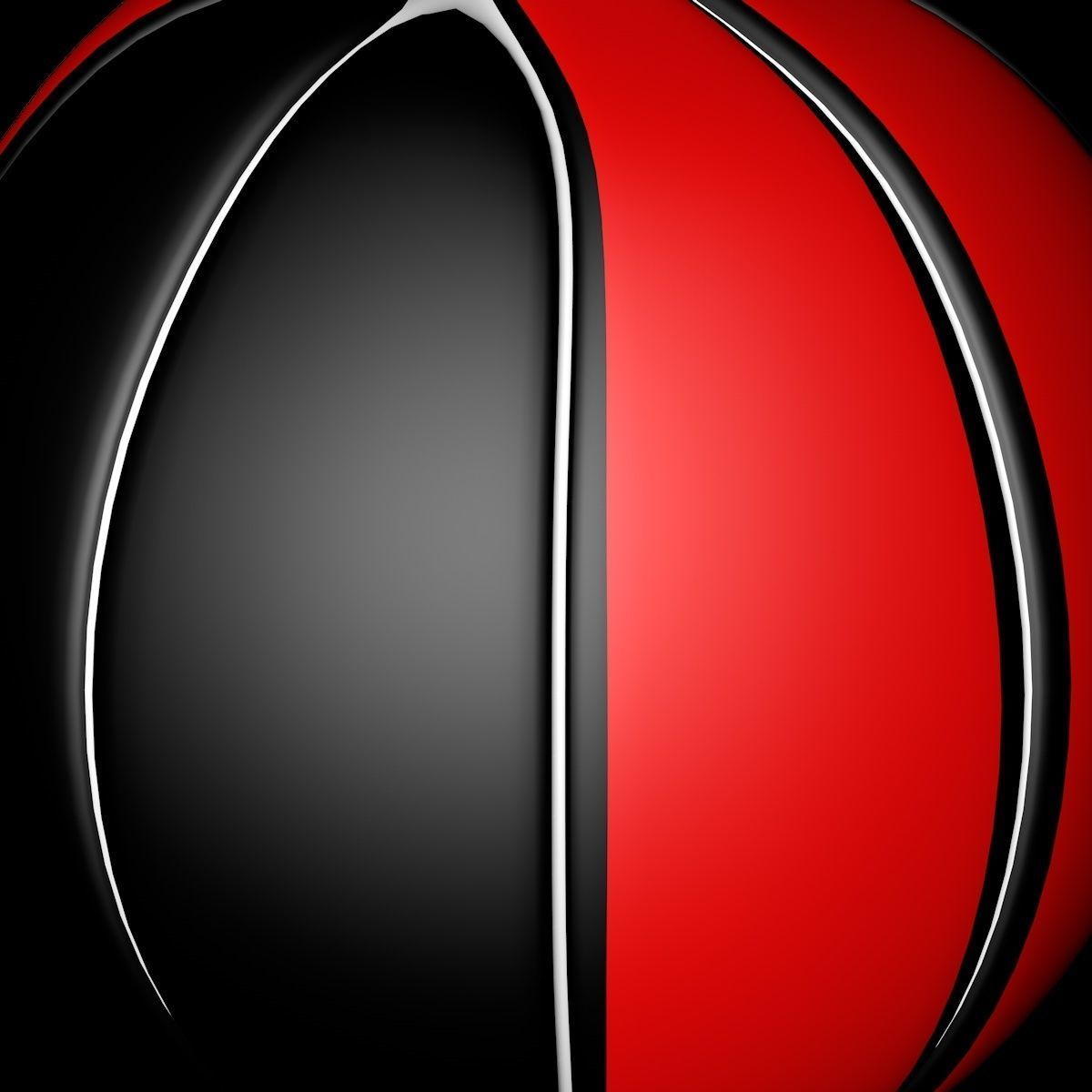 Basketball ball 3D model_7