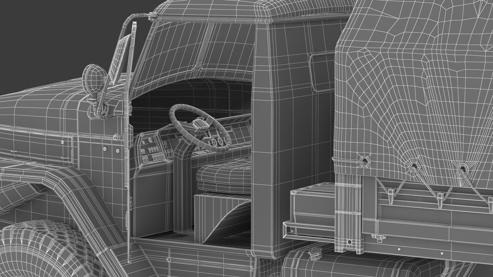 Ural-4320 Military Truck 3D model_42