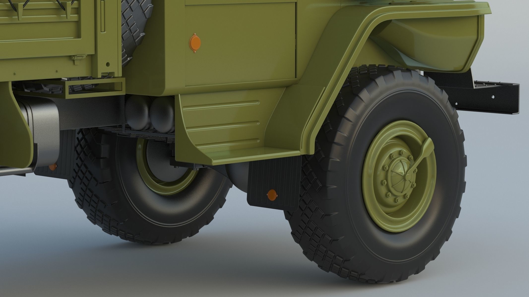 Ural-4320 Military Truck 3D model_14