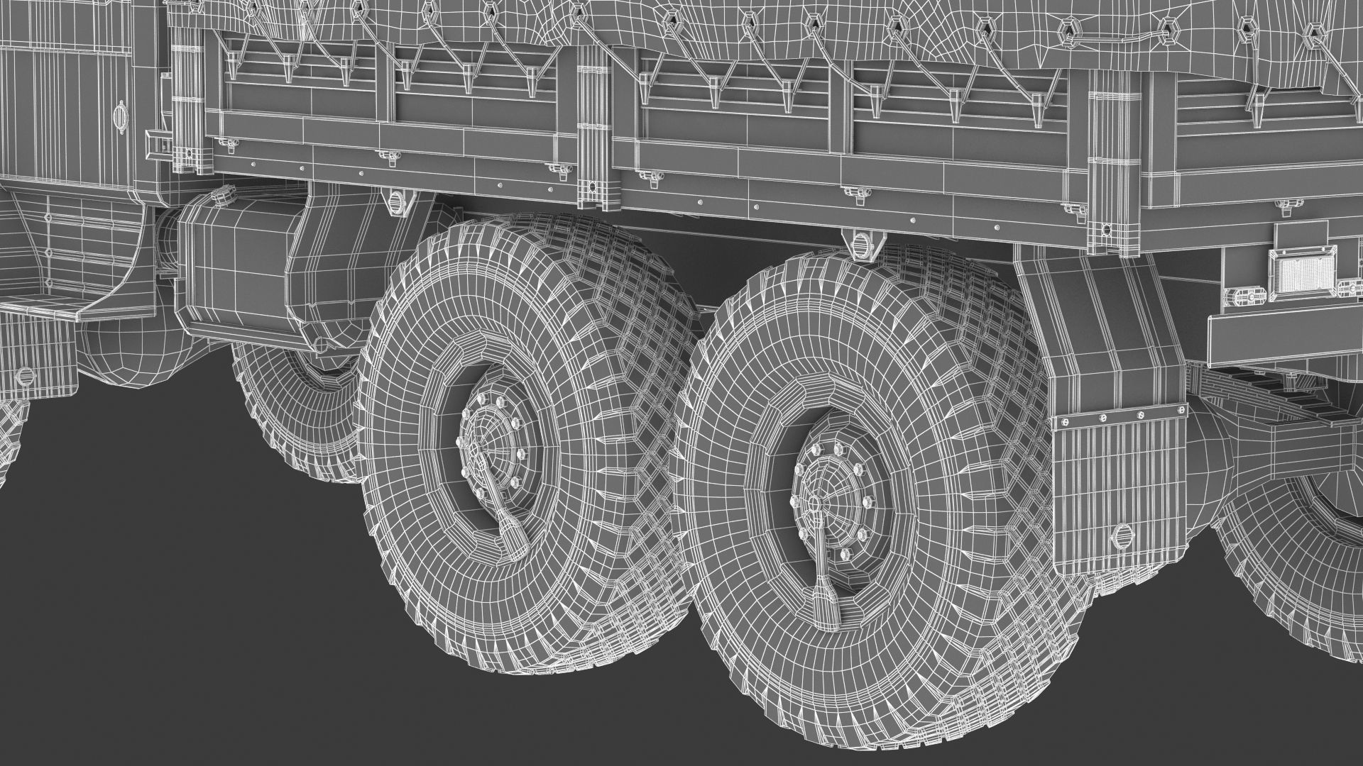 Ural-4320 Military Truck 3D model_38