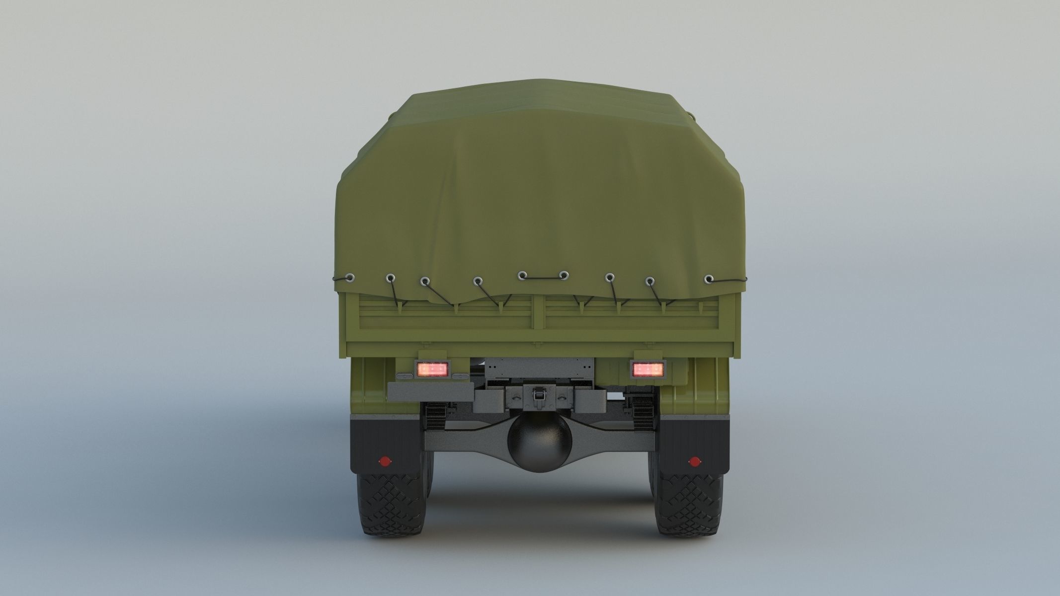 Ural-4320 Military Truck 3D model_5