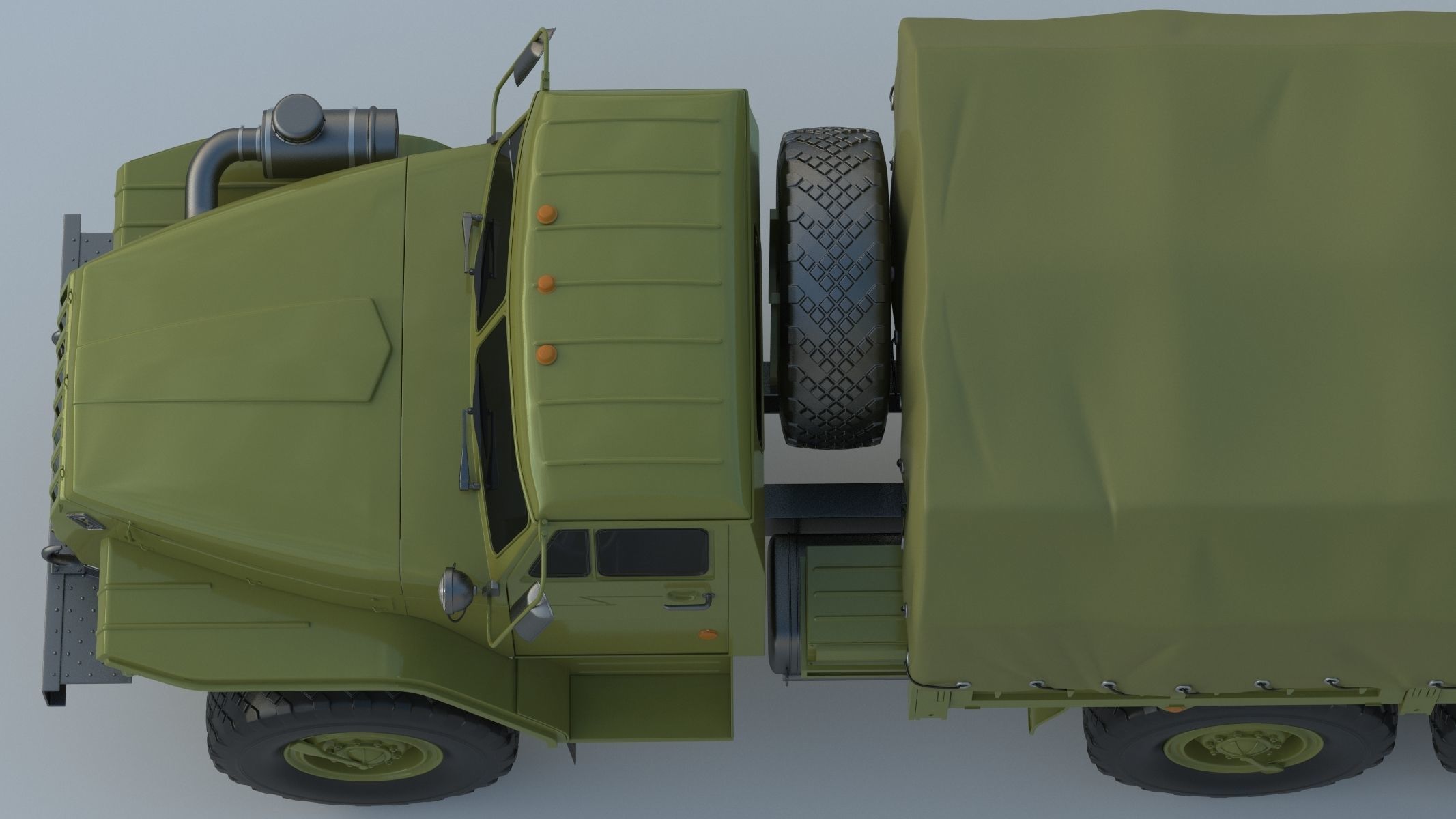 Ural-4320 Military Truck 3D model_19