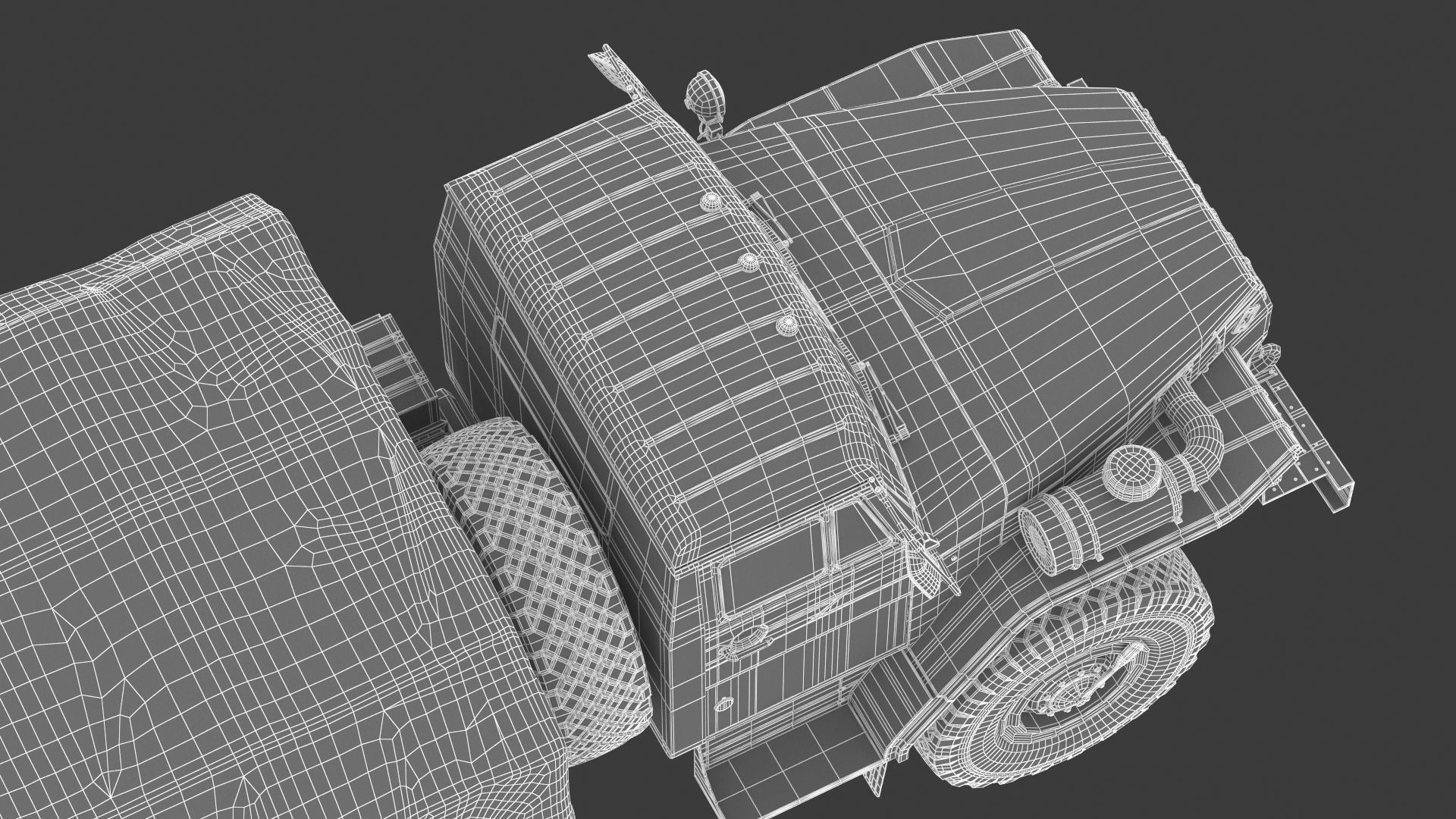 Ural-4320 Military Truck 3D model_40