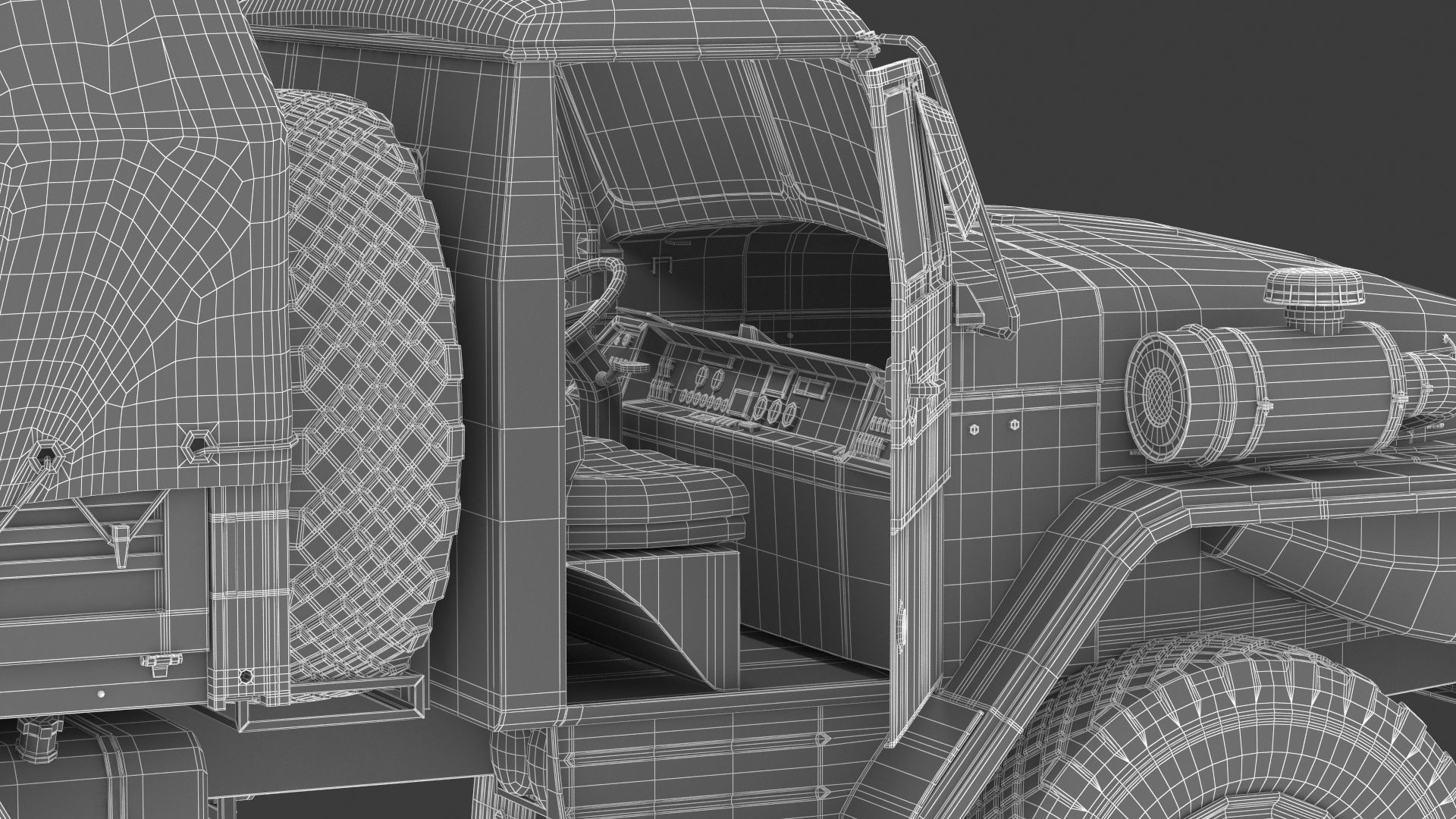 Ural-4320 Military Truck 3D model_43