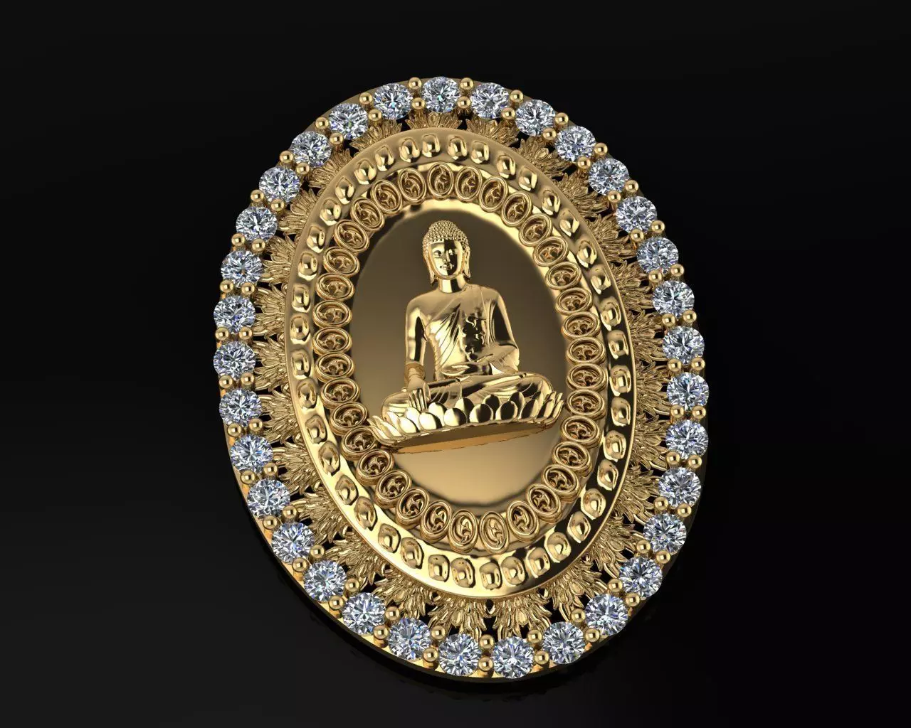 Cambodia Budha Art07 3D print model