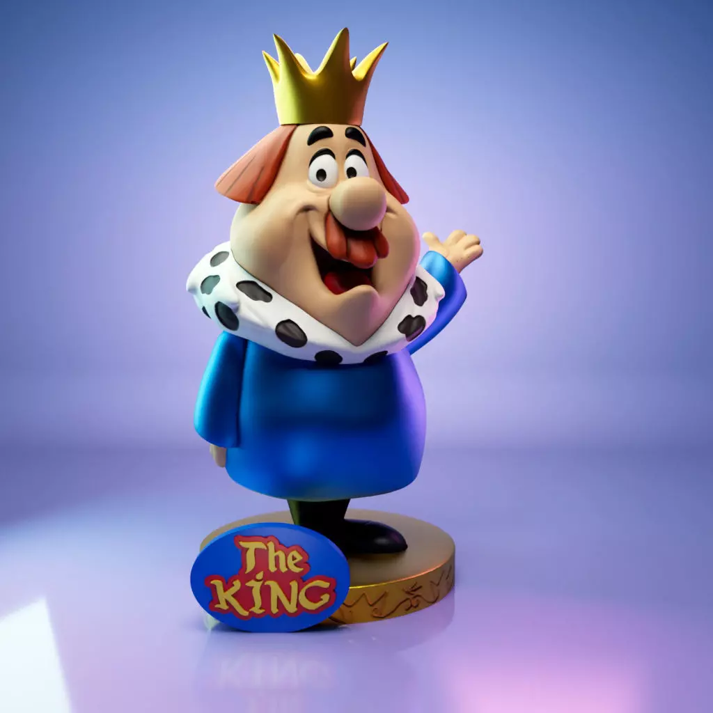 The King 3D print model