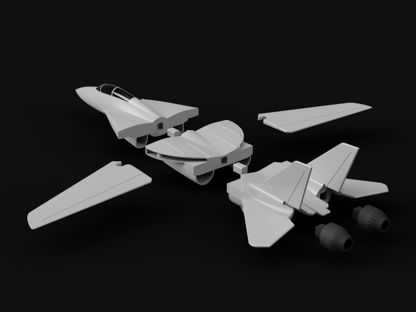 F-14 Tomcat 3D print model_4