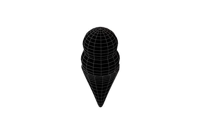 Ice Cream Cone v3 009 Low-poly 3D model 6