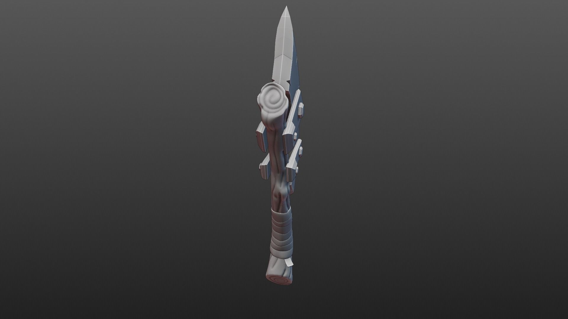 Hacha antigua  3D model_4