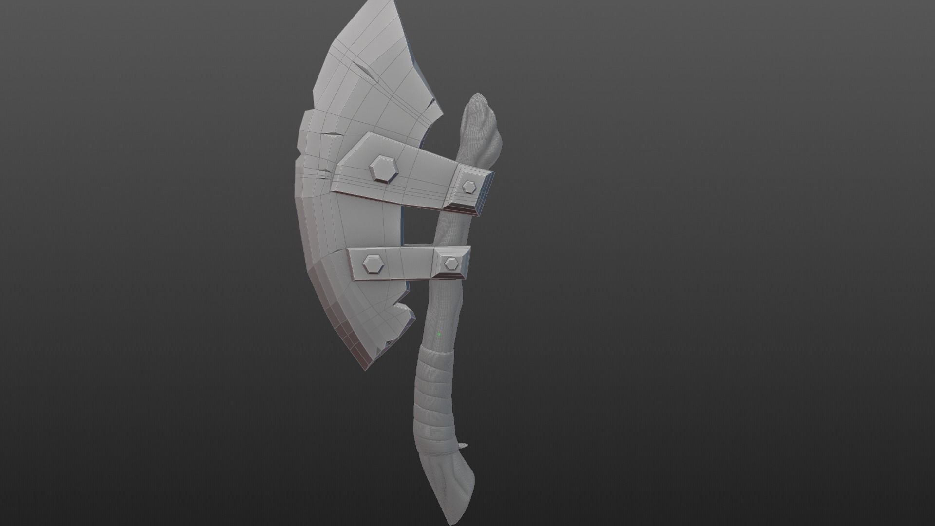 Hacha antigua  3D model_6