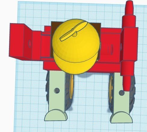 car robot 3D print model_1