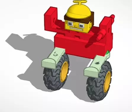 car robot 3D print model_0