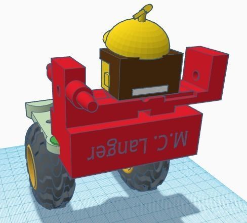 car robot 3D print model_2