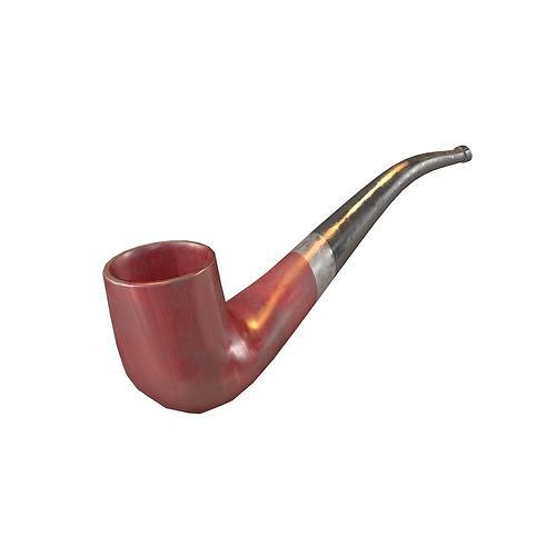 Tobacco Pipe v1 004 Low-poly 3D model