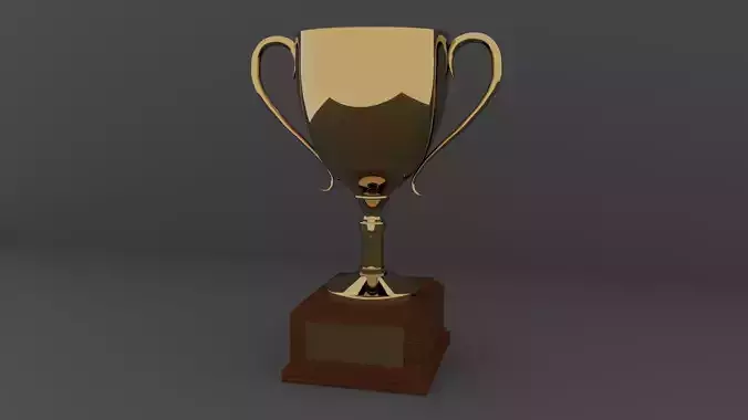 Trophy gold cup