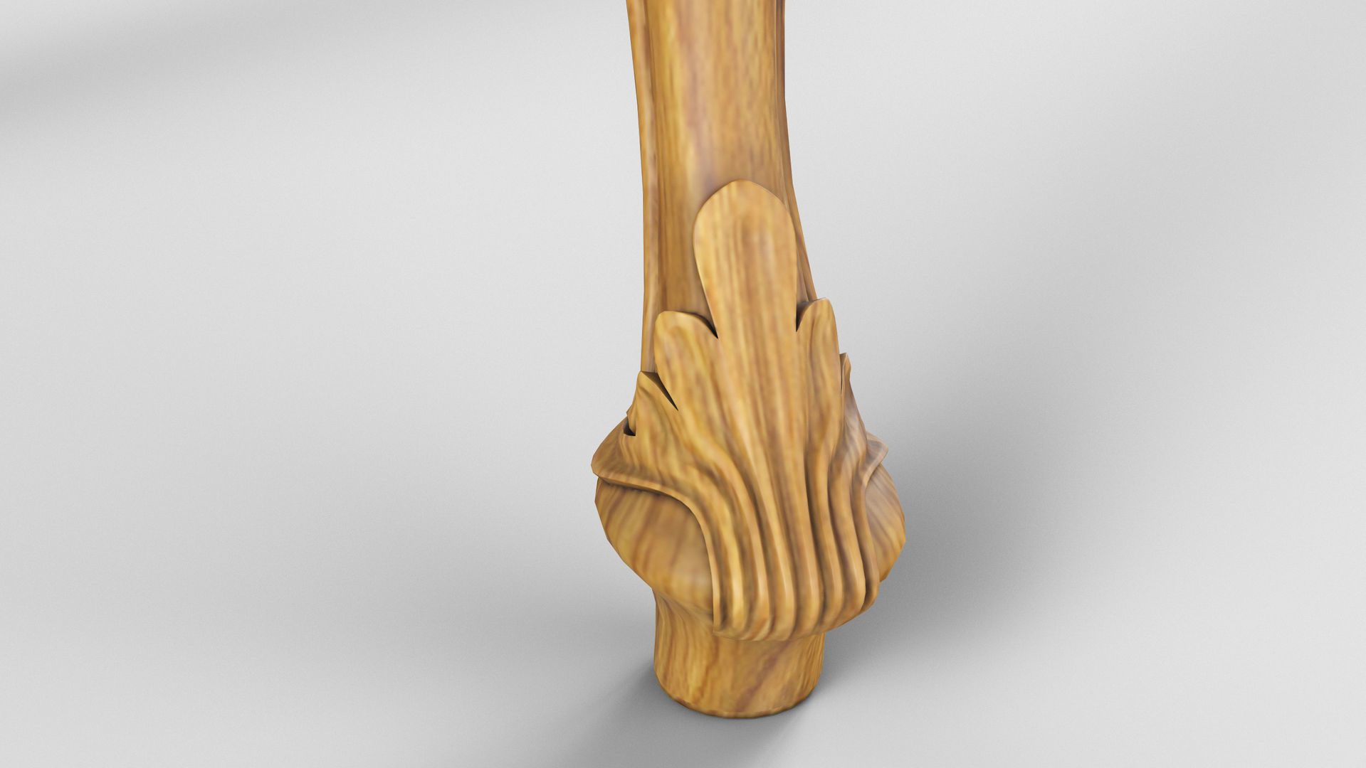 Wooden classic console table 01 05 3D model_6