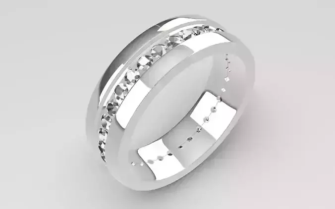 Mens Diamond Wedding Band Ring