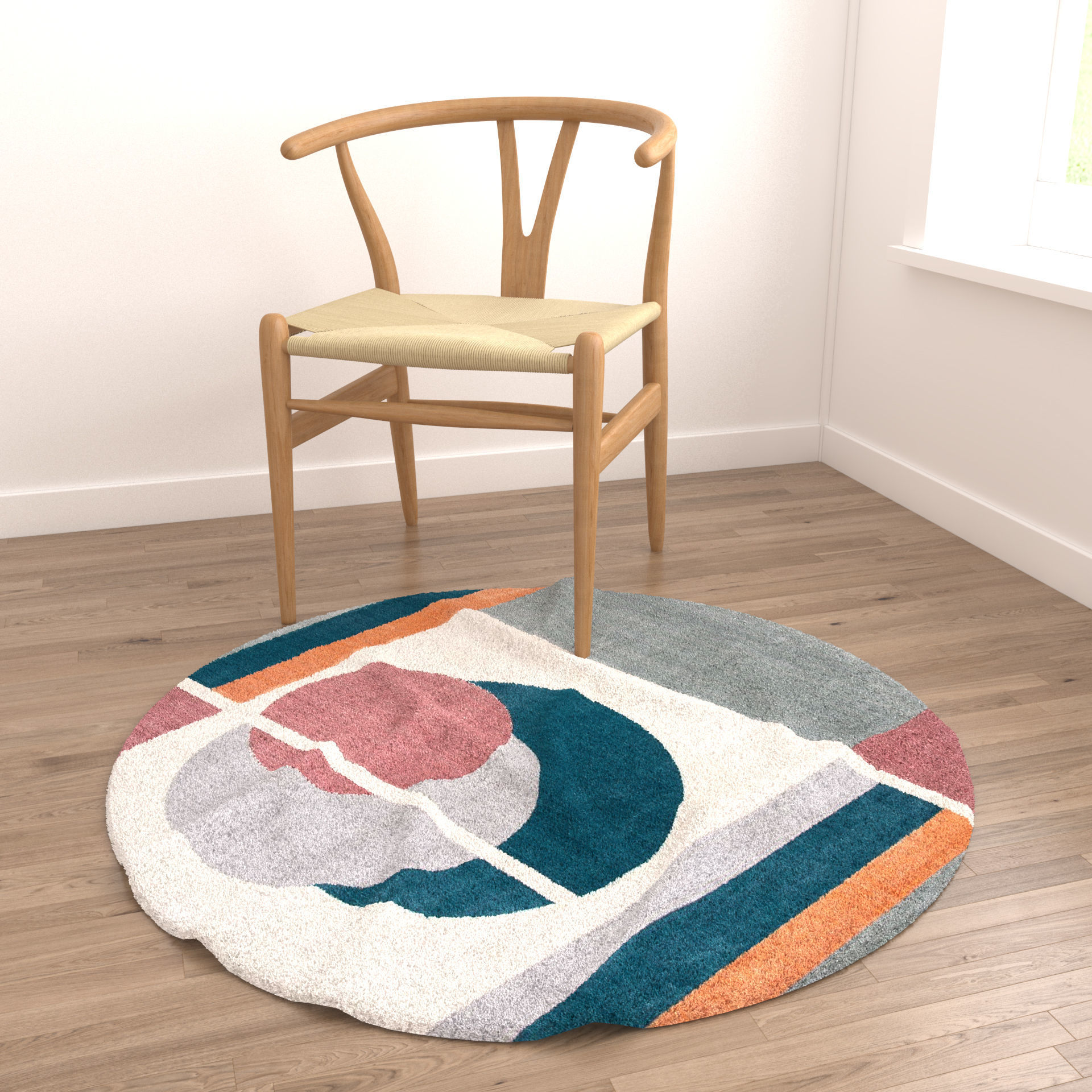 Rugs No 696 Low-poly 3D model_3