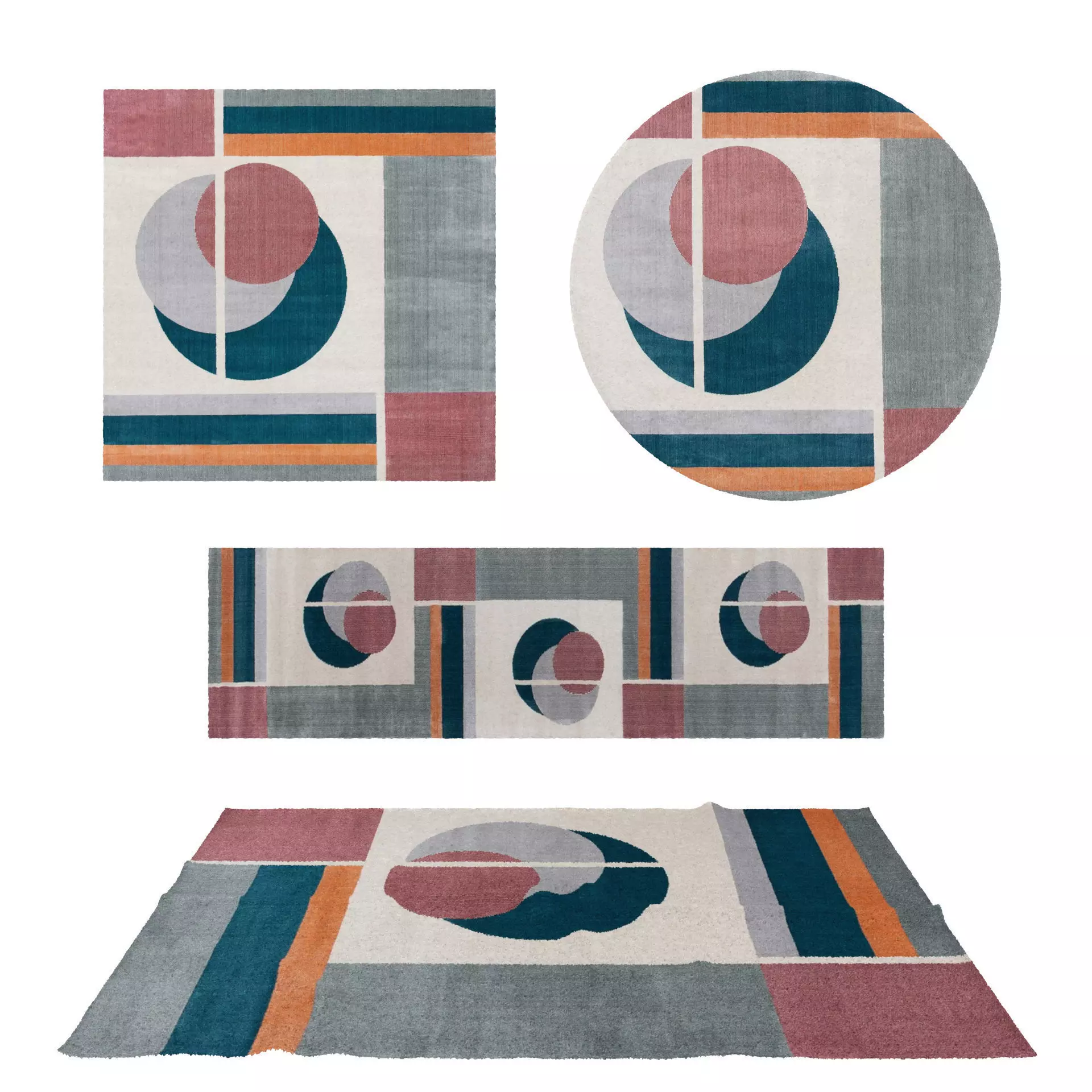 Rugs No 696 Low-poly 3D model_0