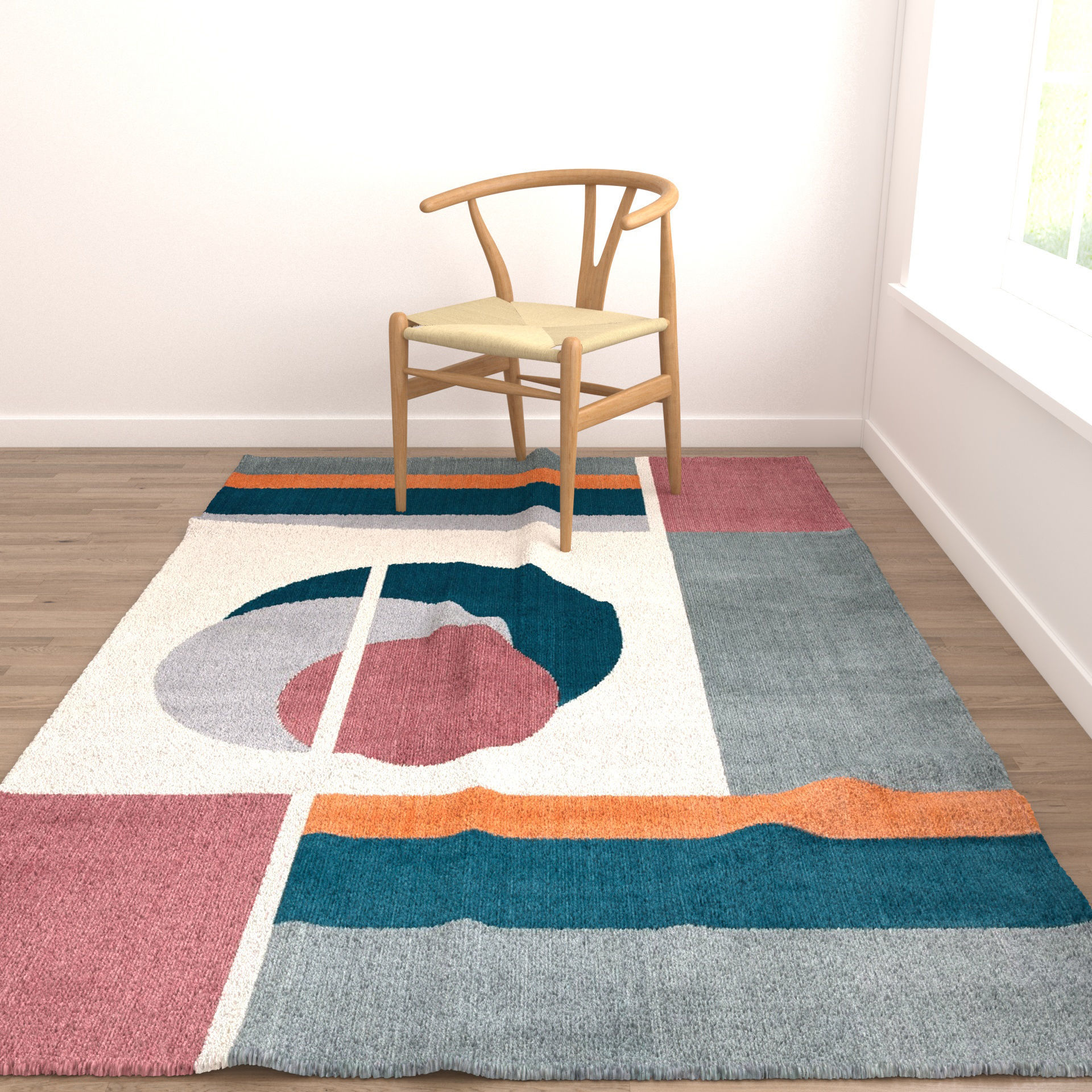 Rugs No 696 Low-poly 3D model_4