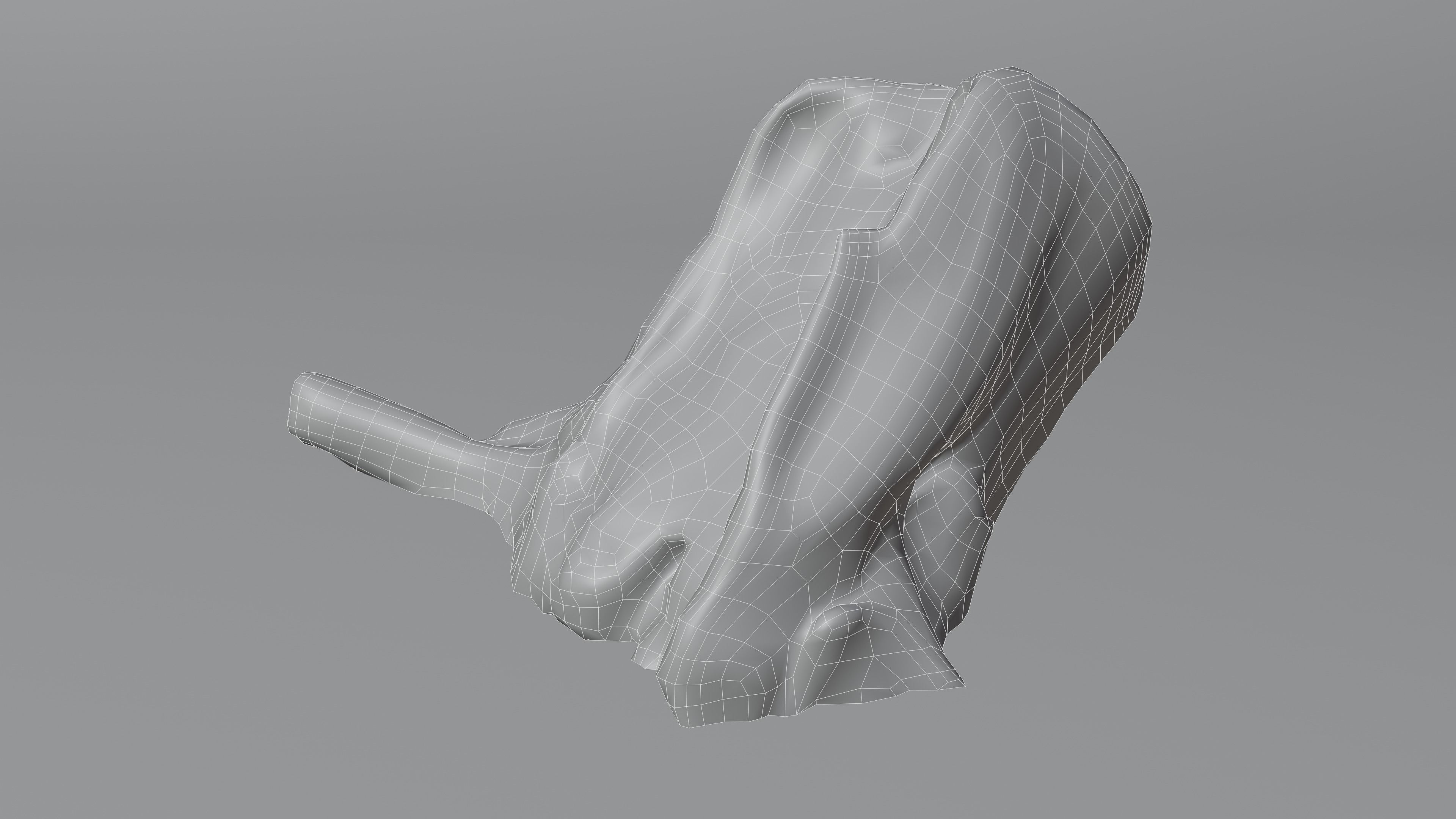 Tree Stump 006 Photoscan PBR Game Ready Low-poly 3D model_18