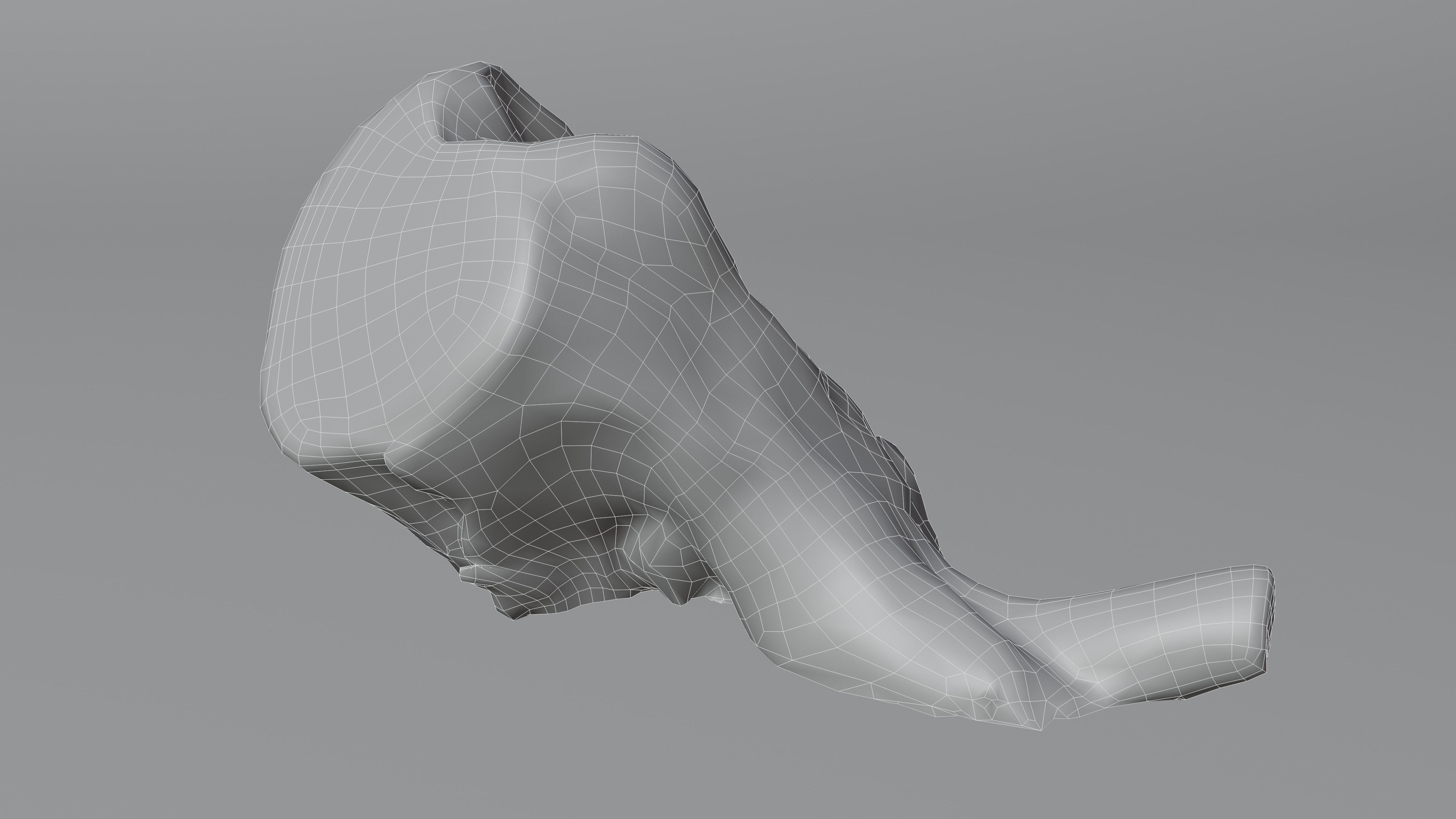 Tree Stump 006 Photoscan PBR Game Ready Low-poly 3D model_6