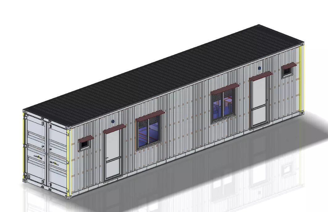 Container house 3D print model