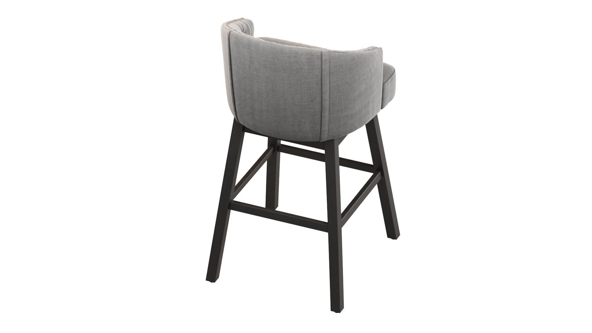 Westman Contemporary Tufted Swivel Barstools 3D model_12