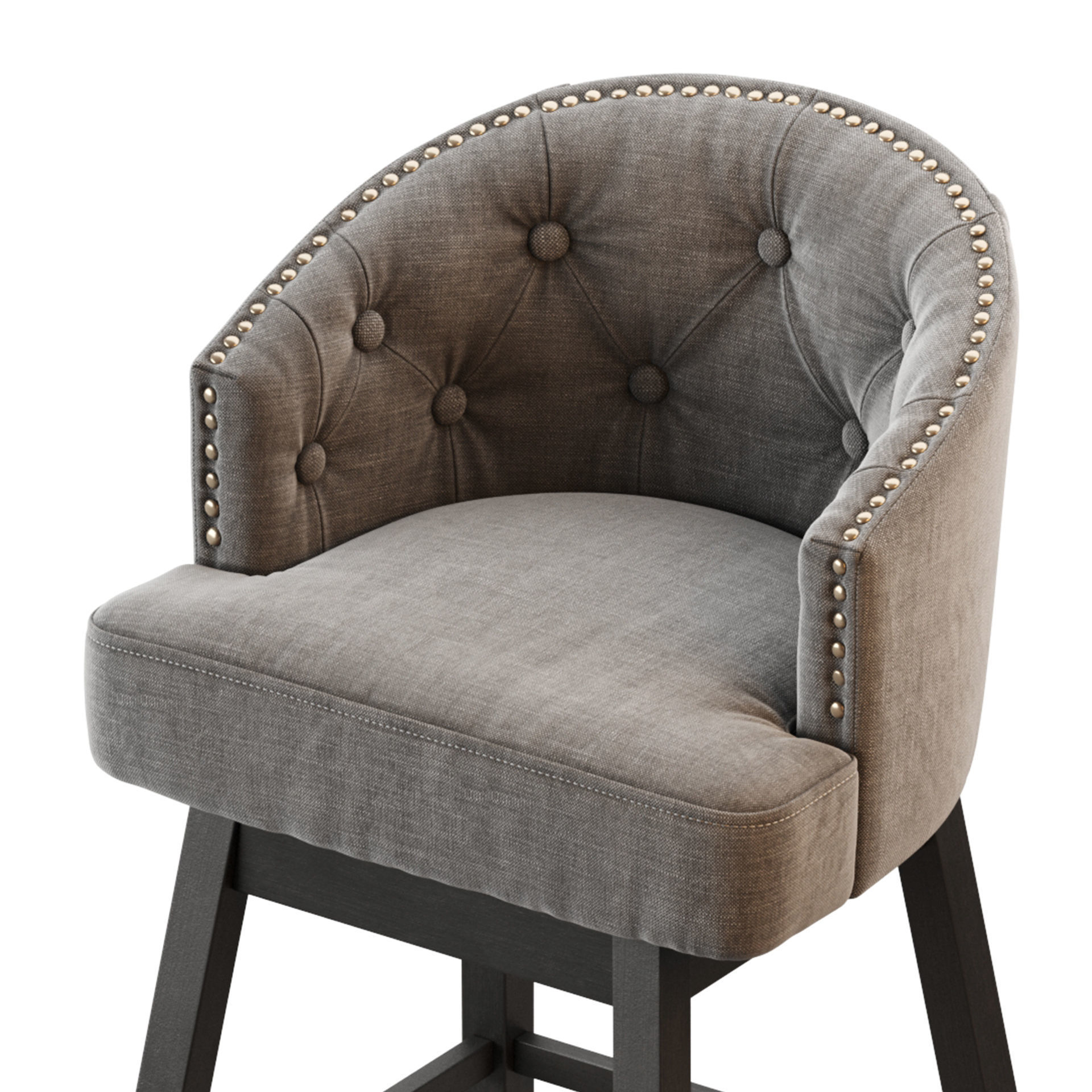 Westman Contemporary Tufted Swivel Barstools 3D model_27