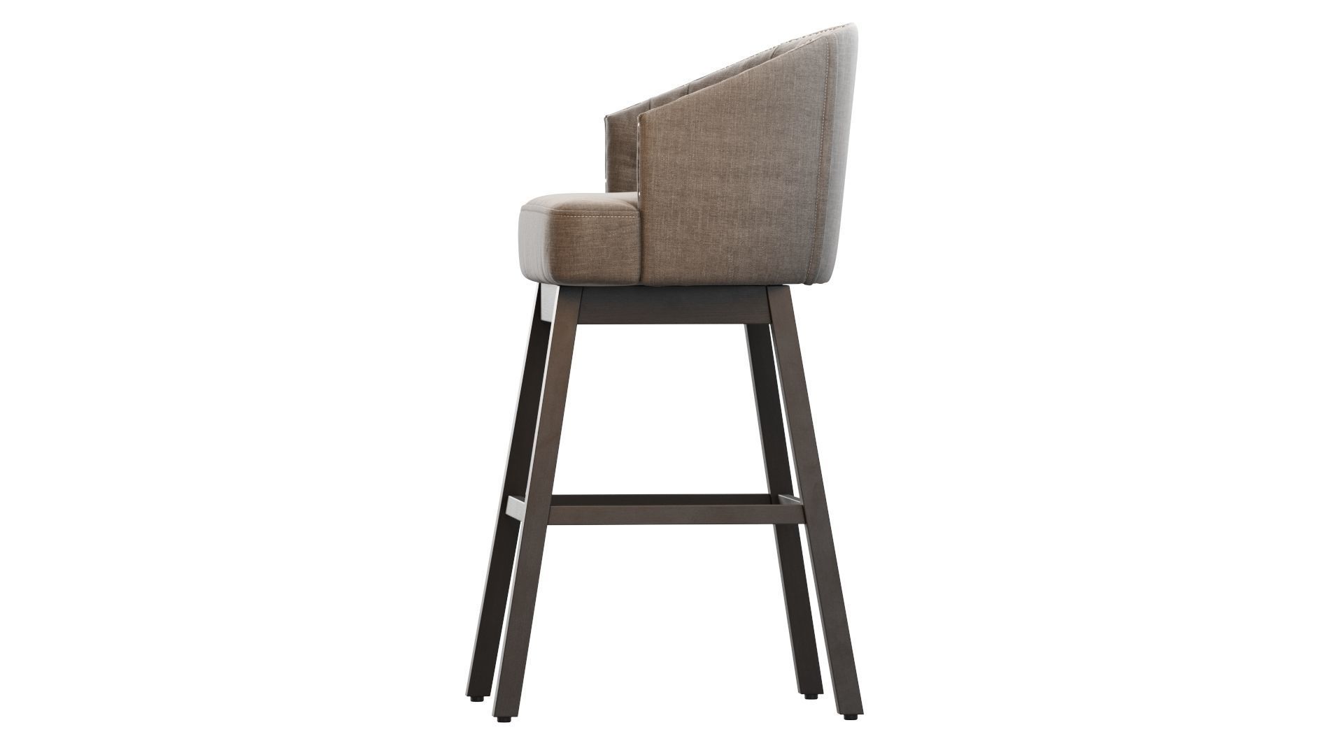 Westman Contemporary Tufted Swivel Barstools 3D model_4