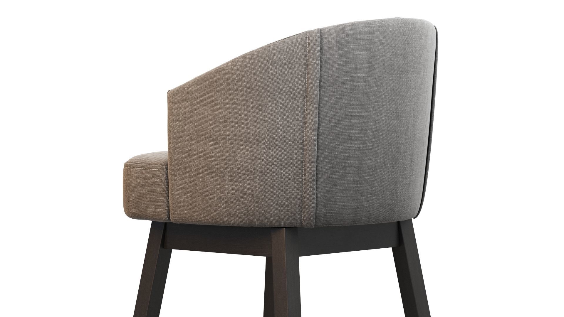 Westman Contemporary Tufted Swivel Barstools 3D model_11