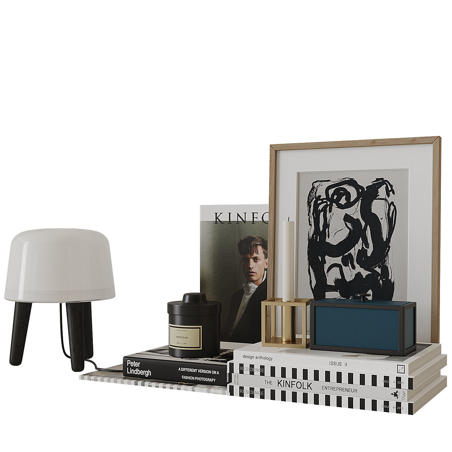 Decorative set 10 3D model_6