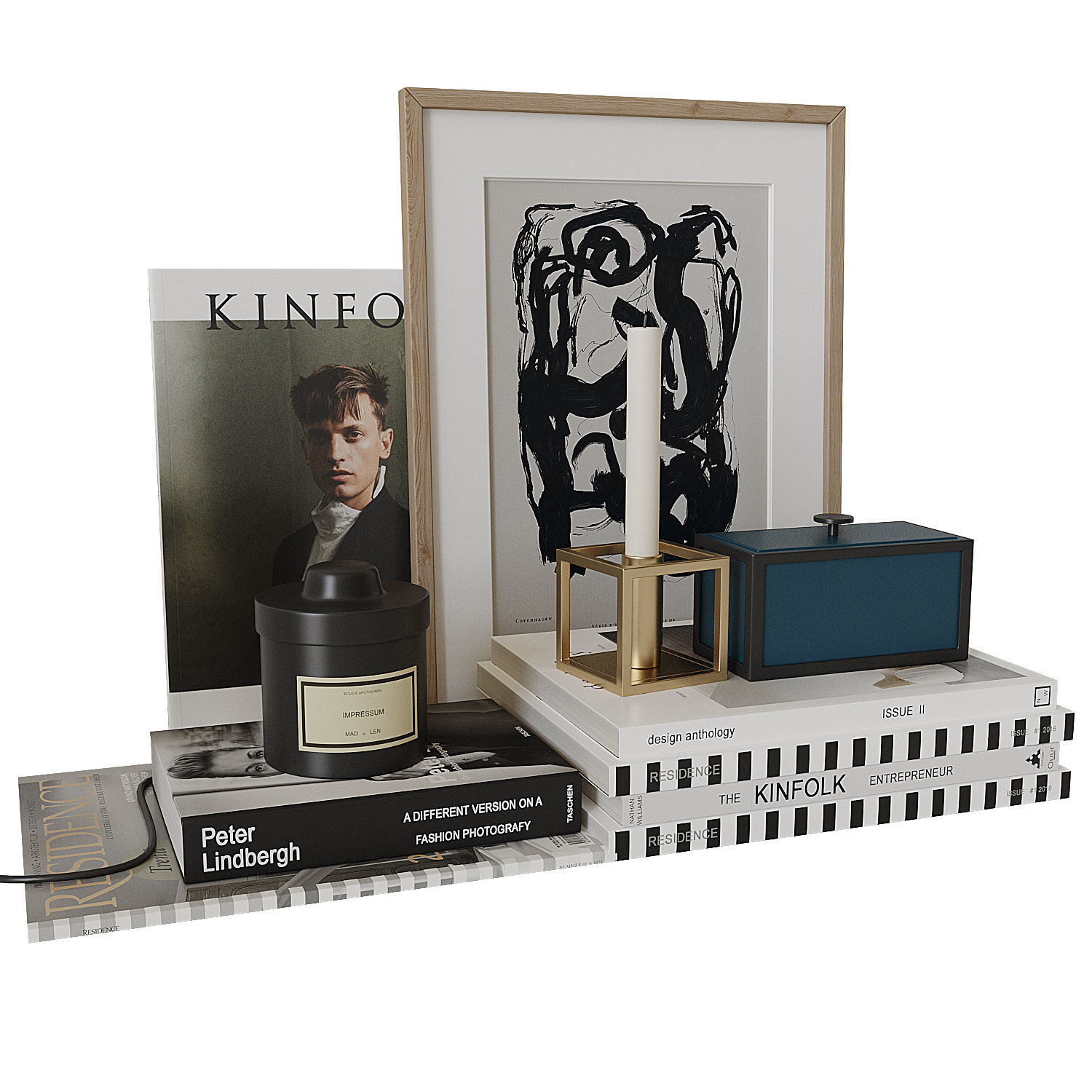 Decorative set 10 3D model_4