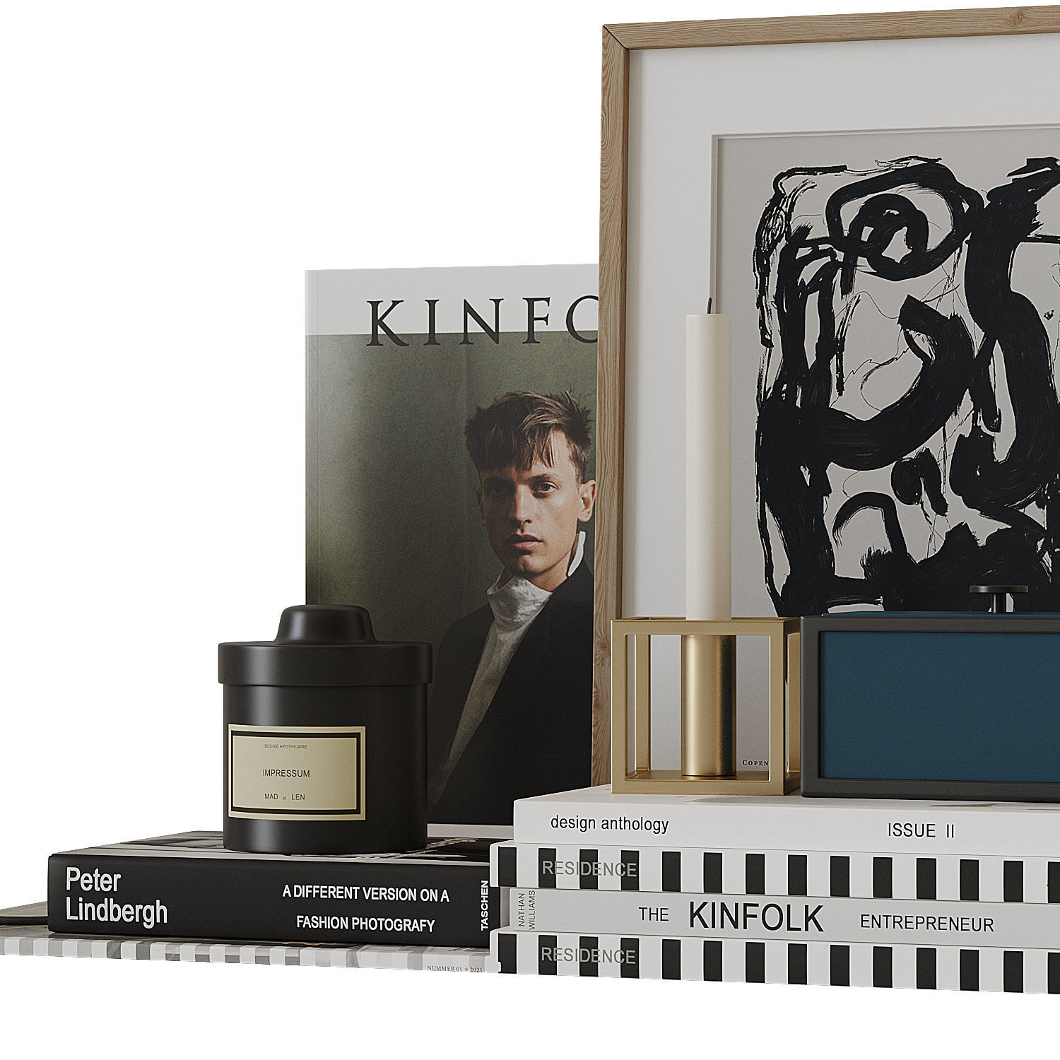 Decorative set 10 3D model_8