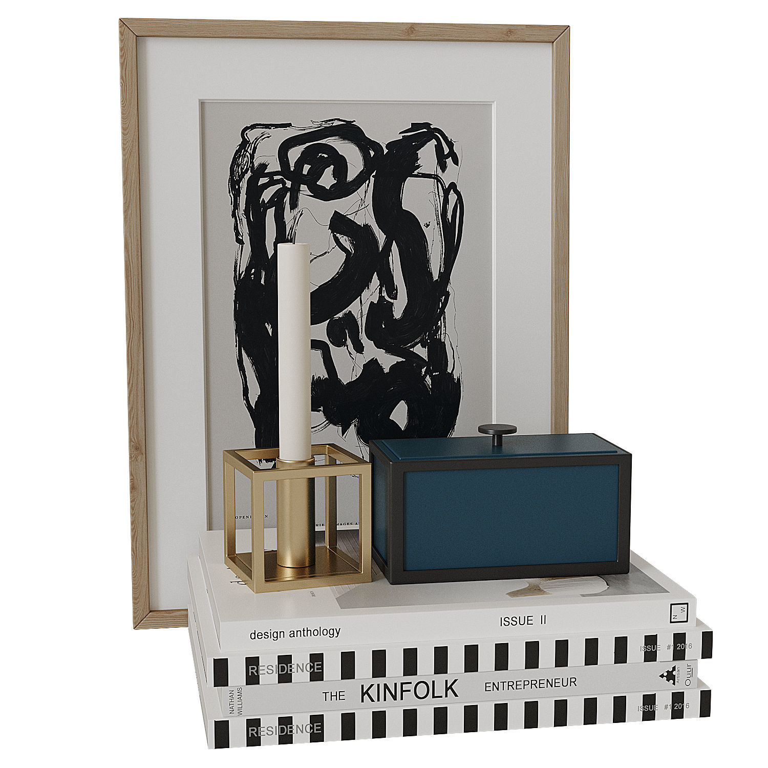 Decorative set 10 3D model_9