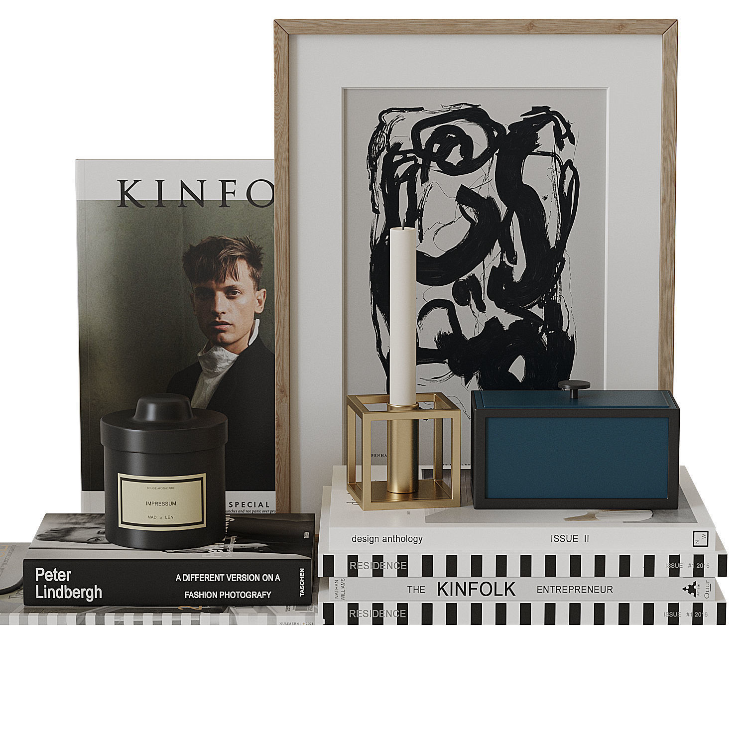 Decorative set 10 3D model_3