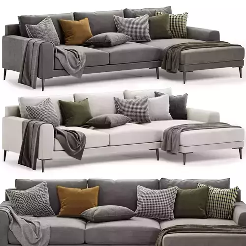 Harper 2-Piece Chaise Sectional sofa