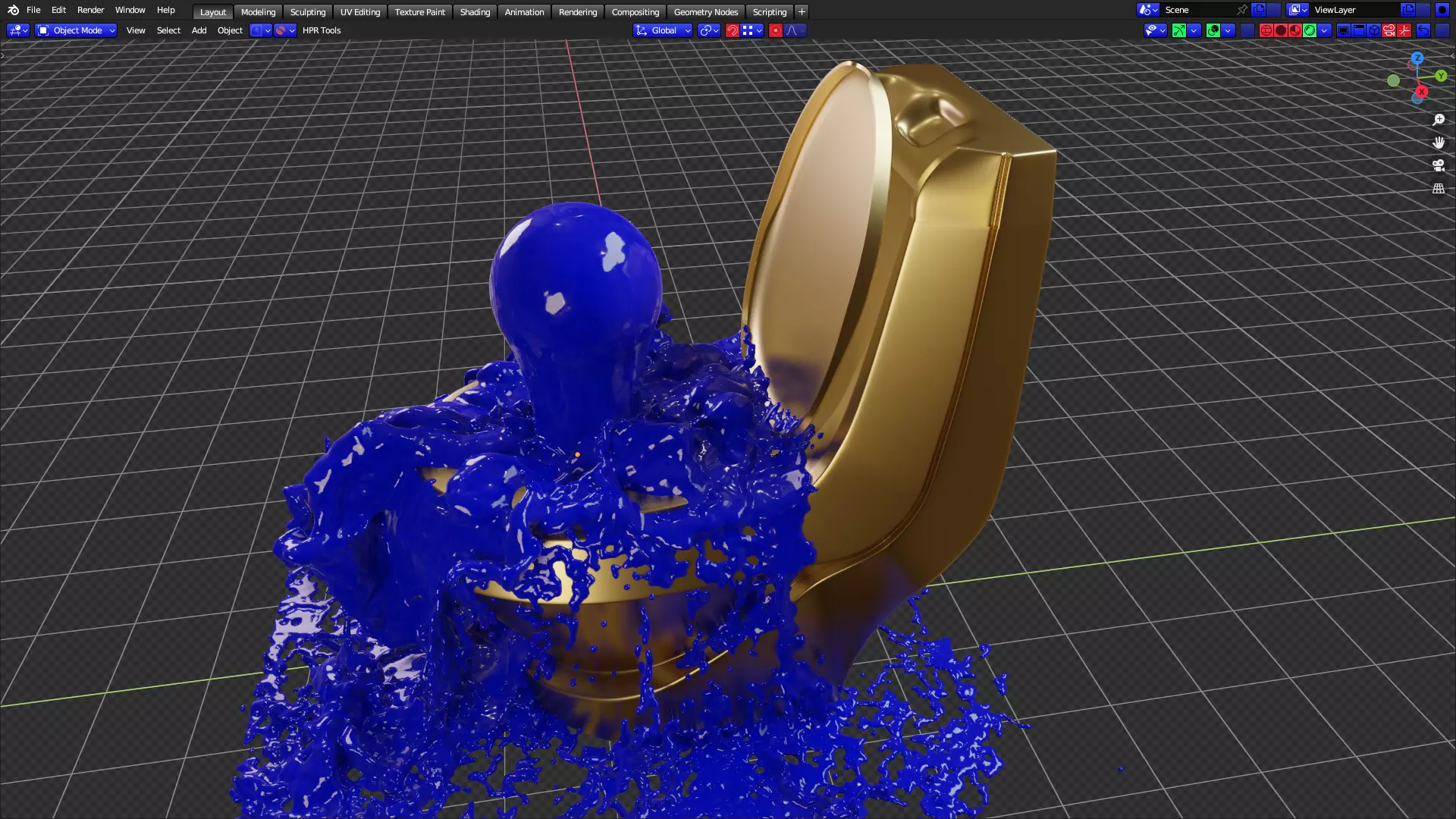 LUXURY TOILET The GOLDEN Toilet Free 3D model