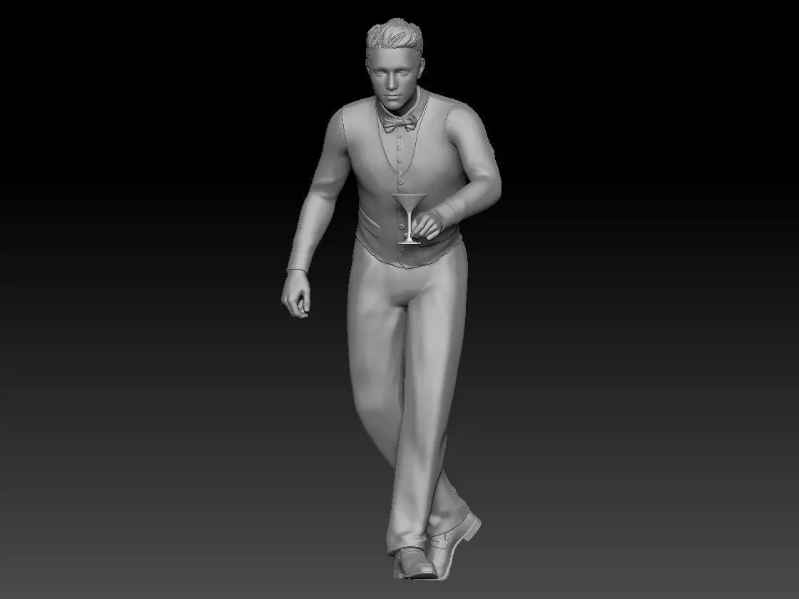 BAR TENDER BOY 4 3D print model_0