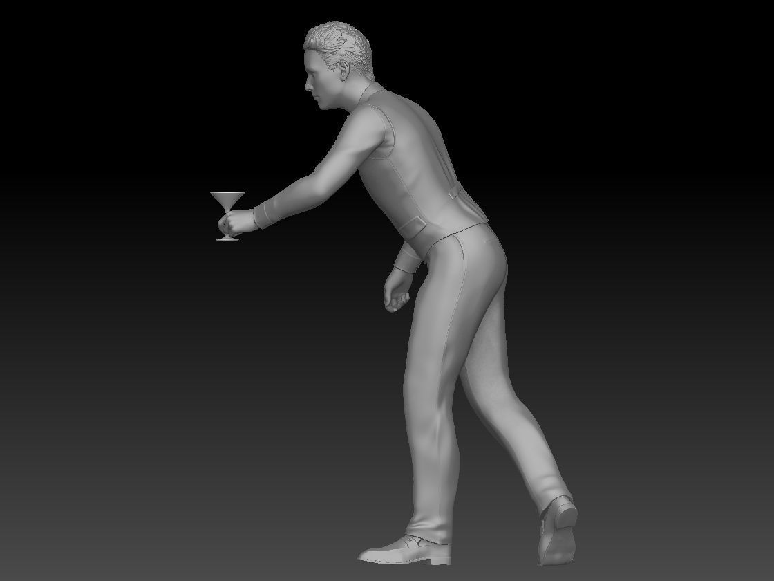 BAR TENDER BOY 4 3D print model_1