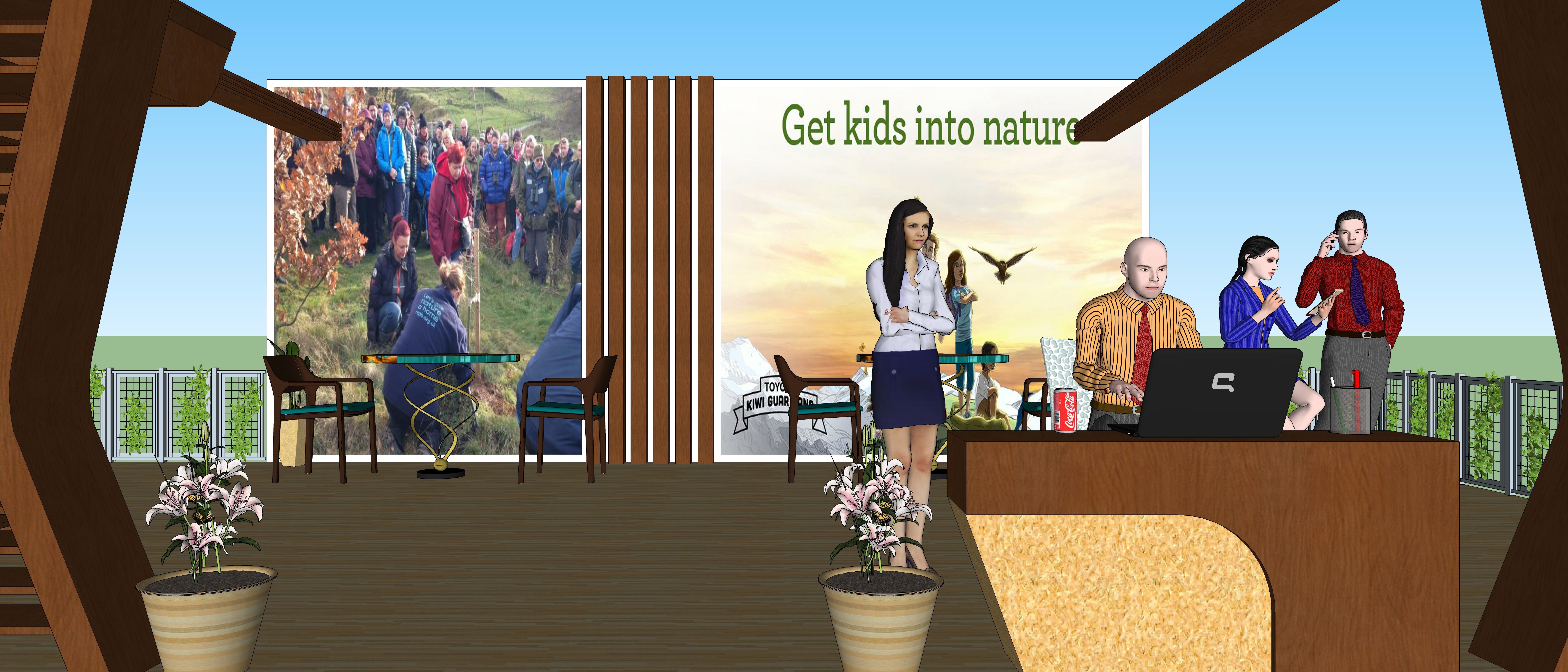 Garden Booth Model  3D model_2