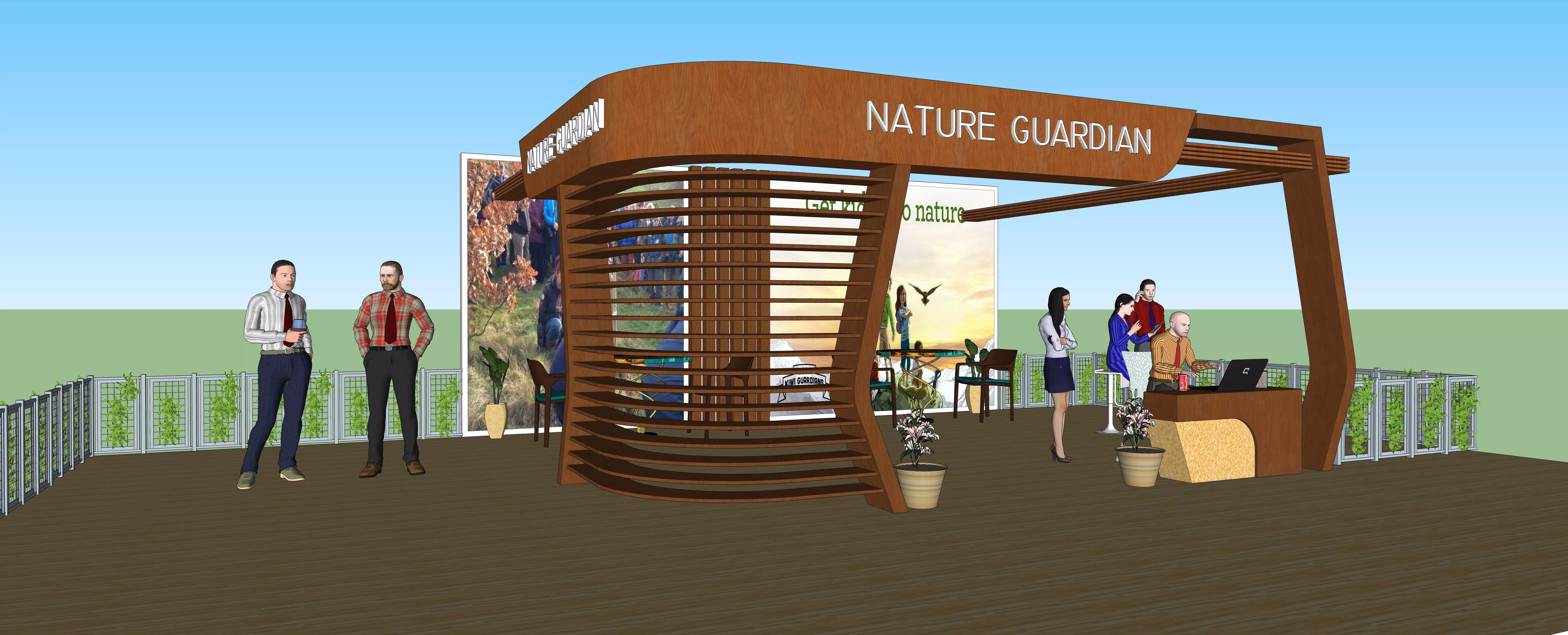 Garden Booth Model  3D model_0